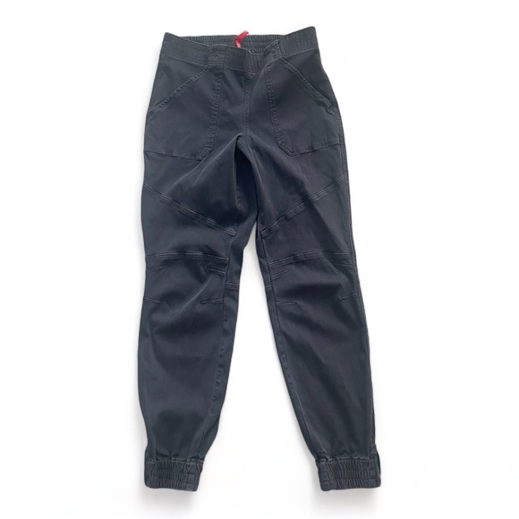 SPANX Stretch Twill Cargo Jogger Washed Black Pants‎ Size Large M Gray Casual - Picture 7 of 11
